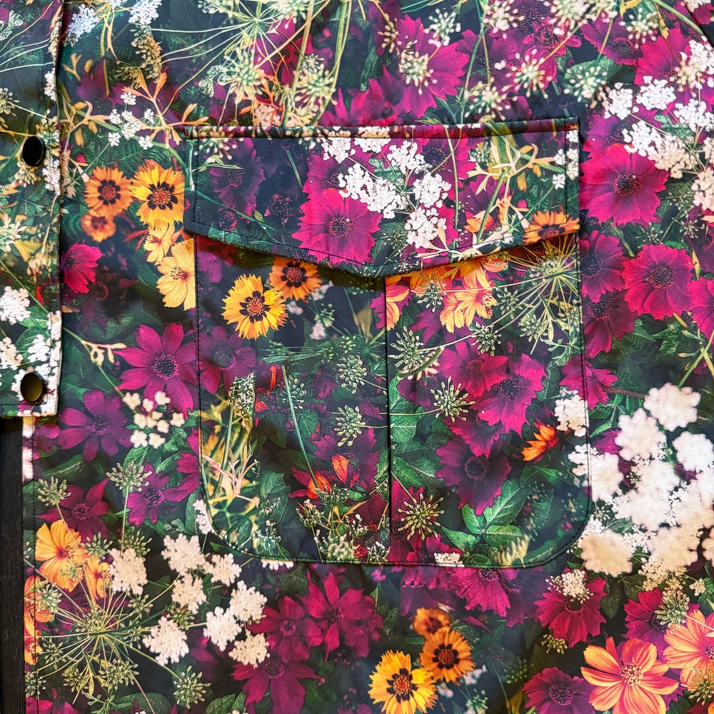 Desigual Floral Rain Poncho - Picture 10 of 12